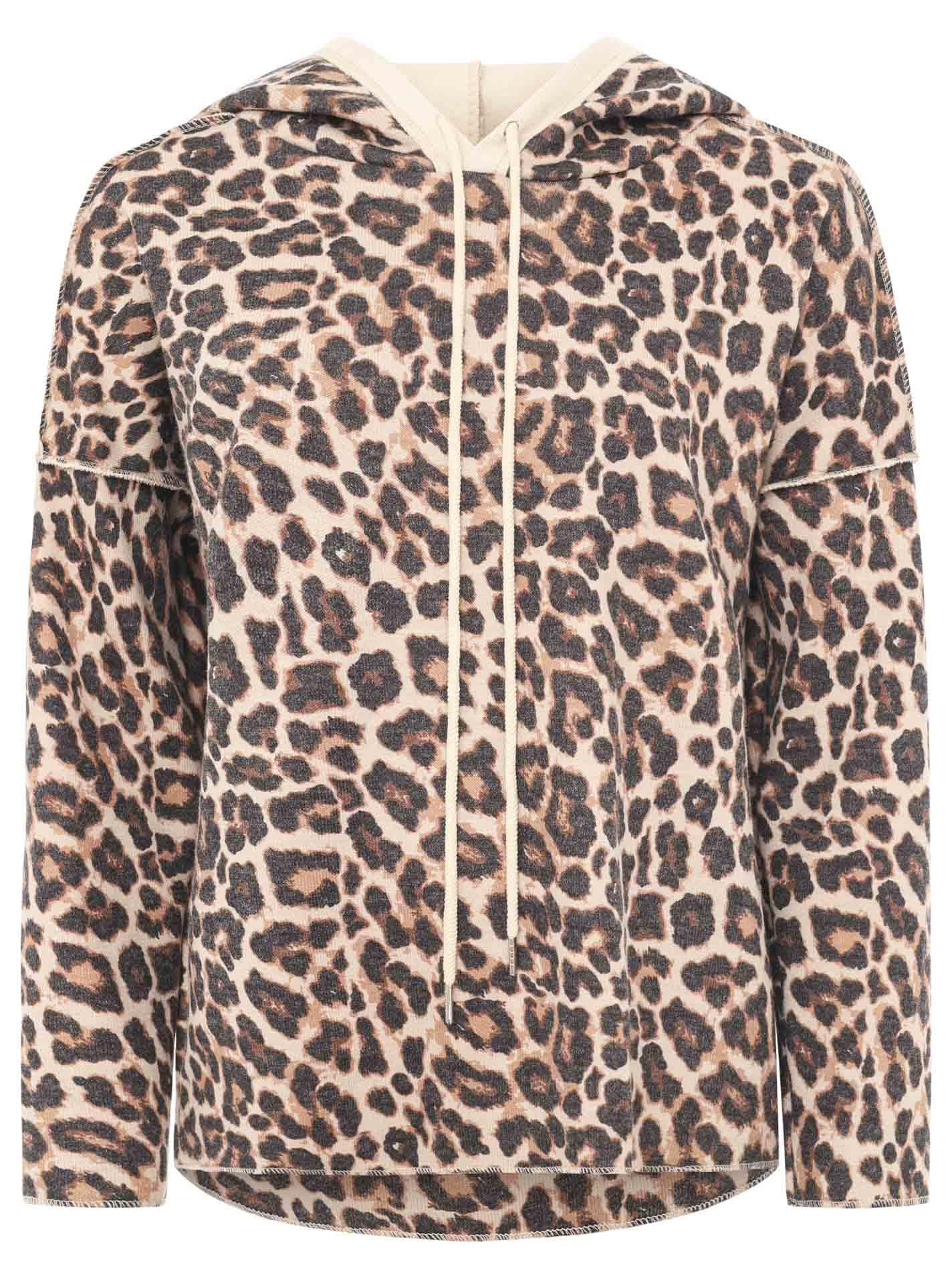 Zwillingsherz Damen Hoodie mit Kapuze – Kuscheliger Oversize Kapuzenpullover – Weicher Sweatshirt Pullover für Frauen Aufdruck Leo – Stylischer Look für Frühling, Herbst & Winter – Loungewear Mode