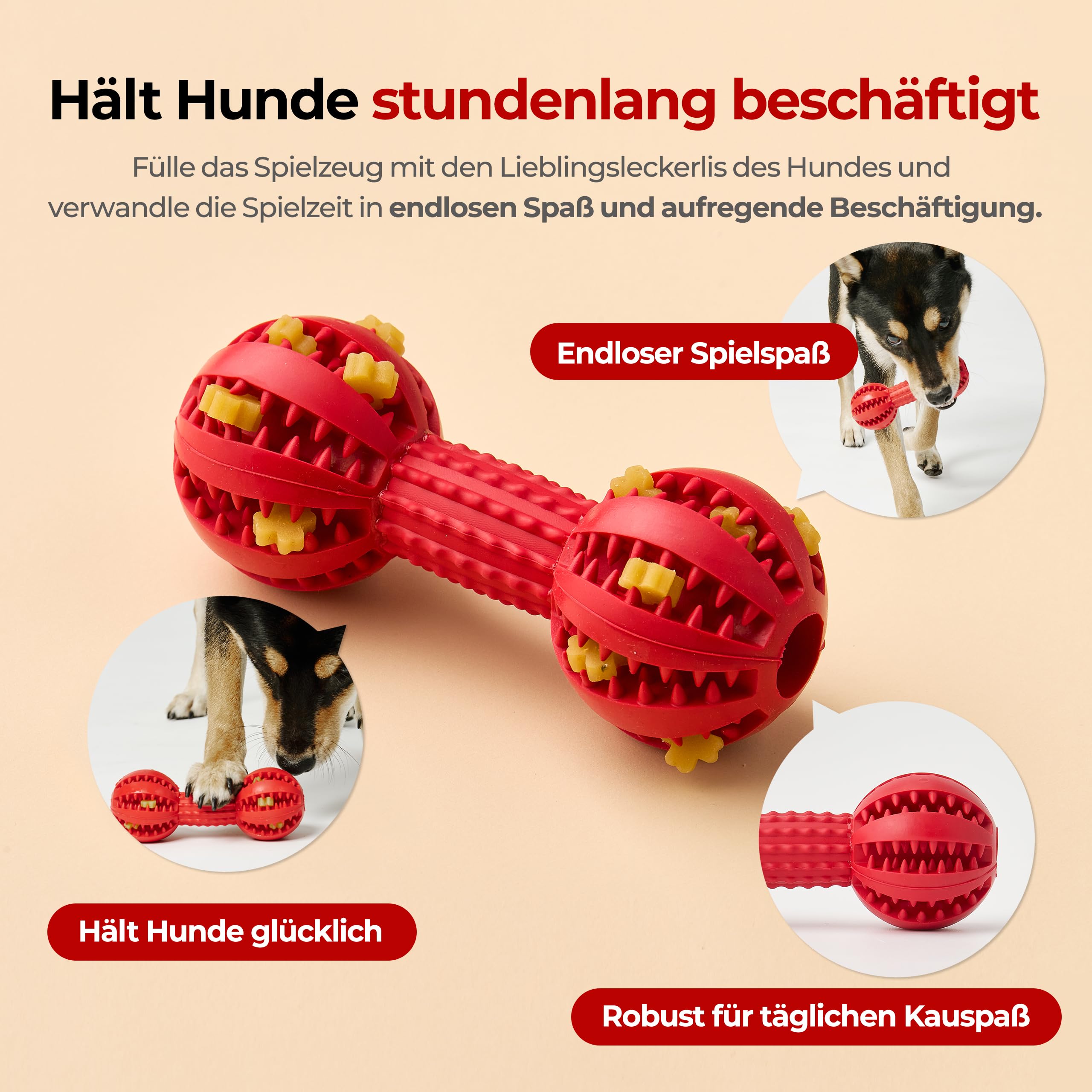 JAYU PET Zahnbürstenspielzeug Hundekauspielzeug für Aggressive Kauer, langlebiges Zahnkauen für kleine und mittelgroße Hunde, Zahnreinigungsspielzeug, um sie zu beschäftigen, Plaque und Zahnstein zu | Aggressive Kauer, langlebiges Zahnspielzeug, Zahnreini