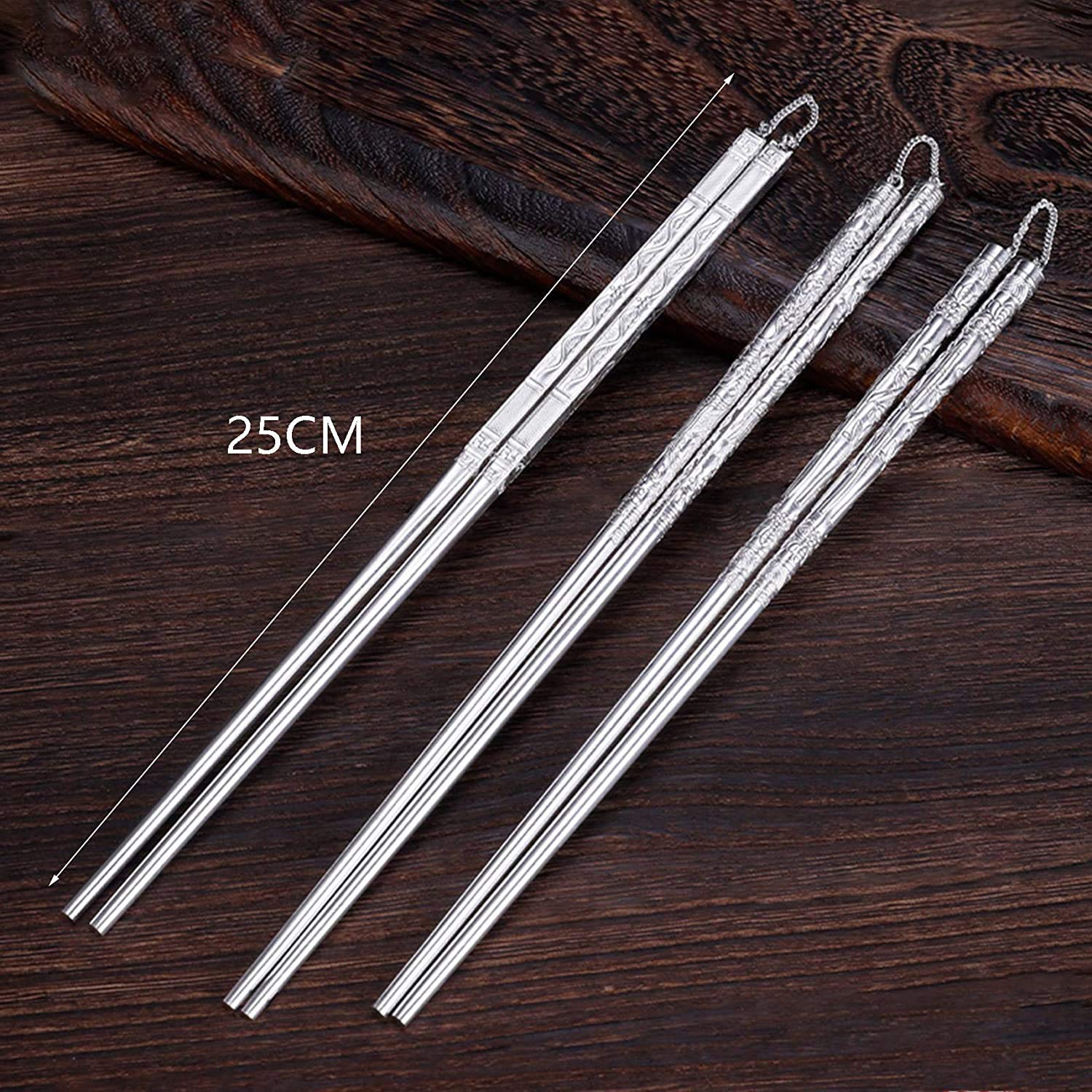 FAMMIX Sterling Silver Chopsticks Gift 22g, 1 Pairs Pure Silver