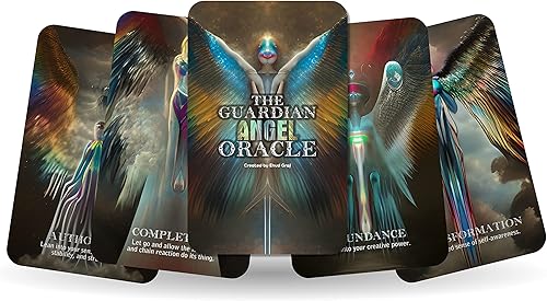 Ibiza Tarot The Guardian Angel Oracle - Tarjetas de ángel | Baraja de cartas Oracle de adivinación para principiantes | Experiencia auténtica -