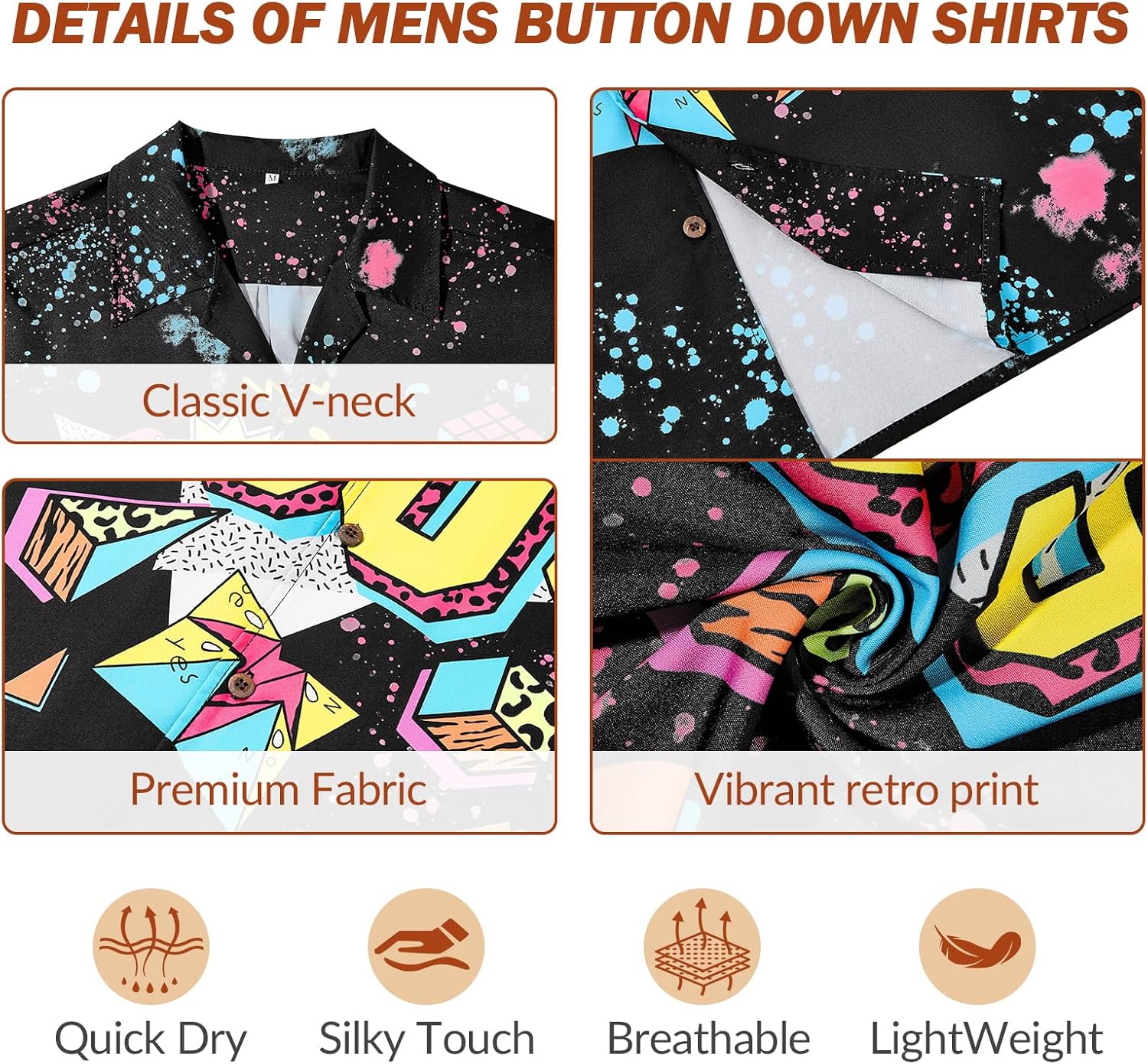 American Trends Hawaiian Button Down Short Sleeve Shirt - Image 6