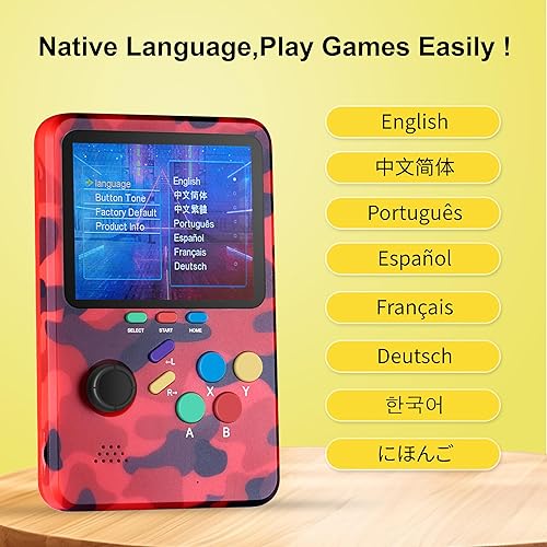 Miniatura 7 de WeLohas Consola de juegos retro, emulador clásico de 10, más de 10000 videojuegos divertidos precargados, juegos electrónicos 3D, tarjeta TF de 64