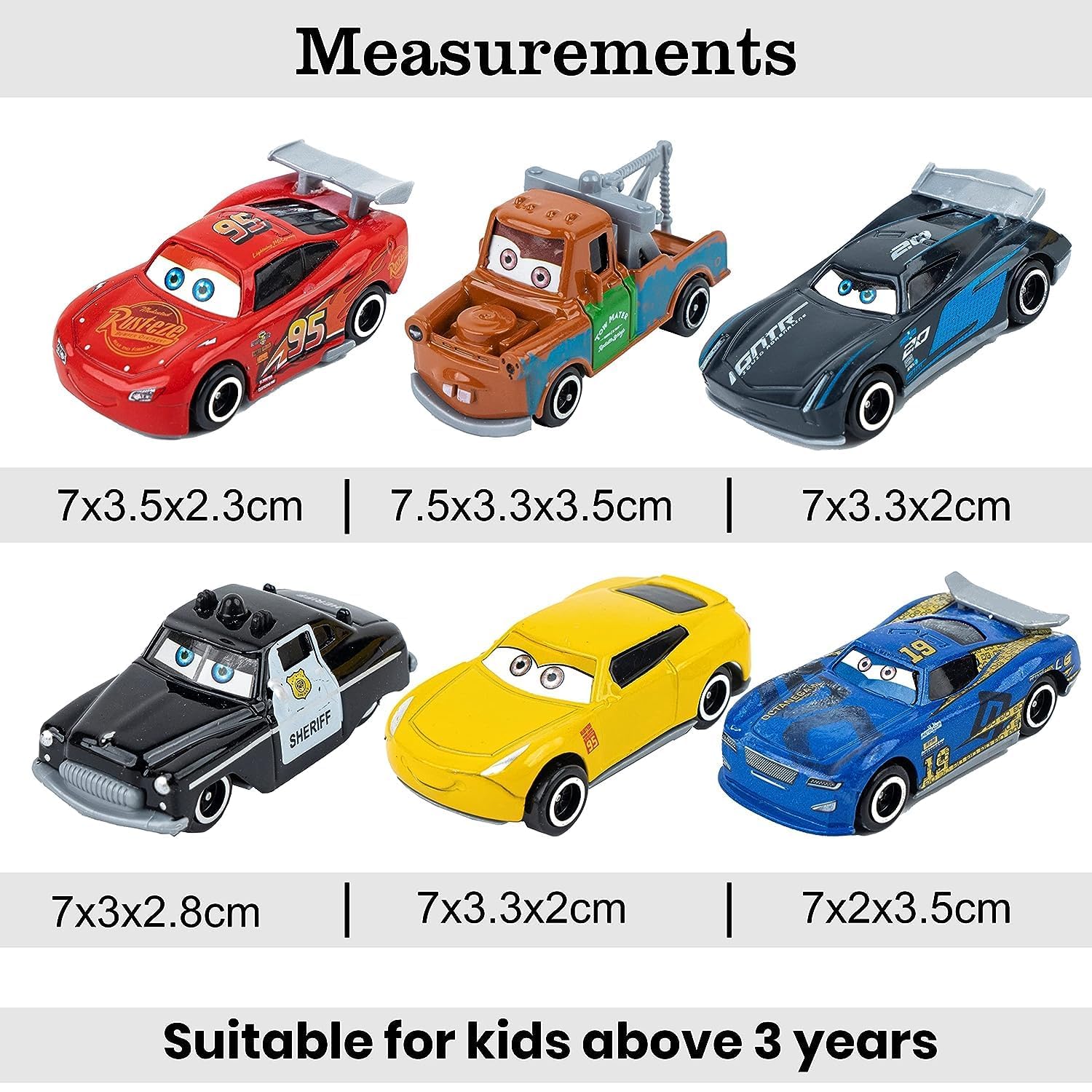 Buy Popo Toys Cars 3 Theme Diecast Metal Toy Car Play Set for Kids