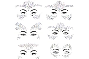 Mermaid Extravaganza: 6 Sets of Captivating Face Jewels