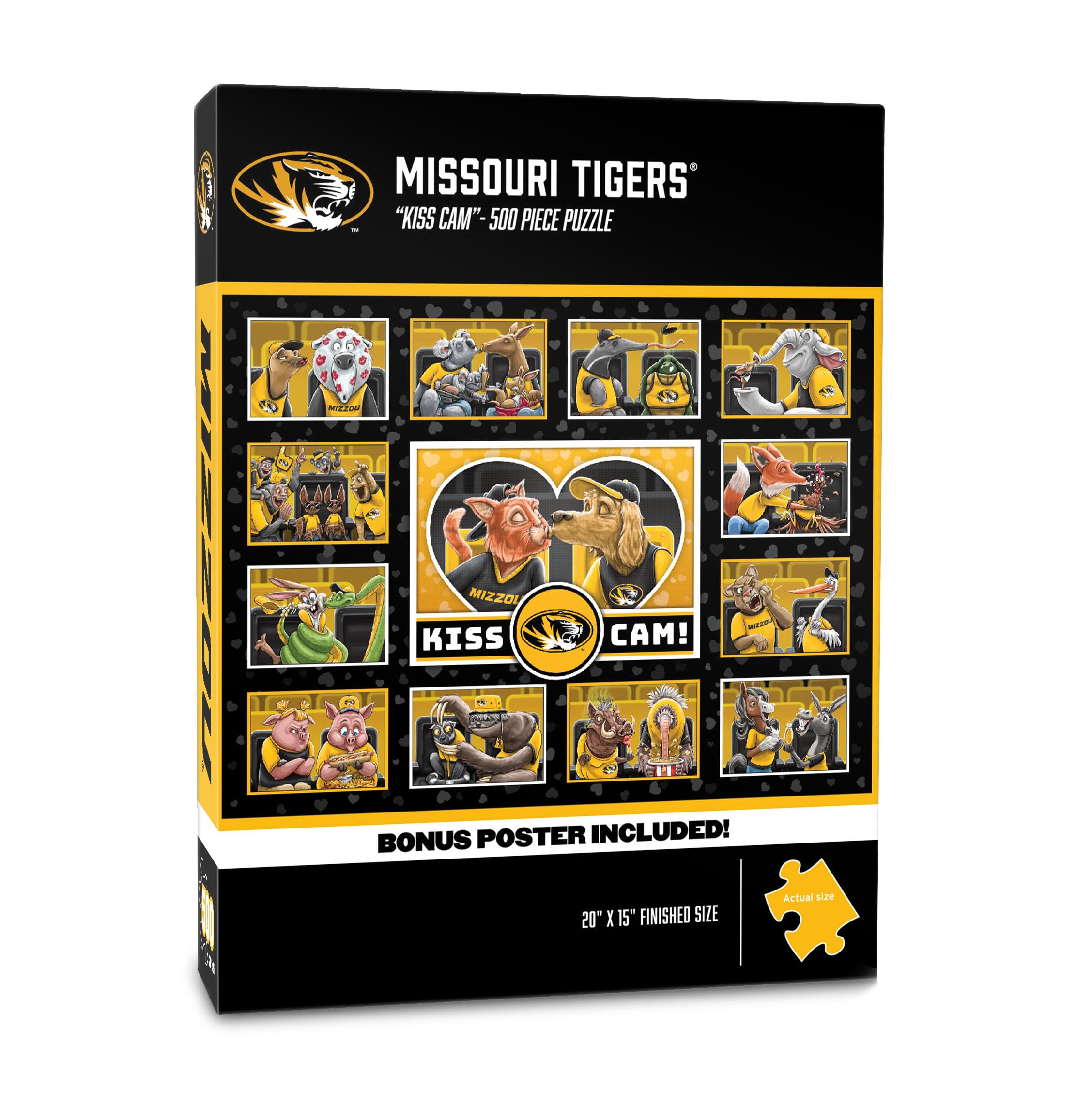 YouTheFan NCAA Missouri Tigers “Kiss Cam” 500 Puzzle