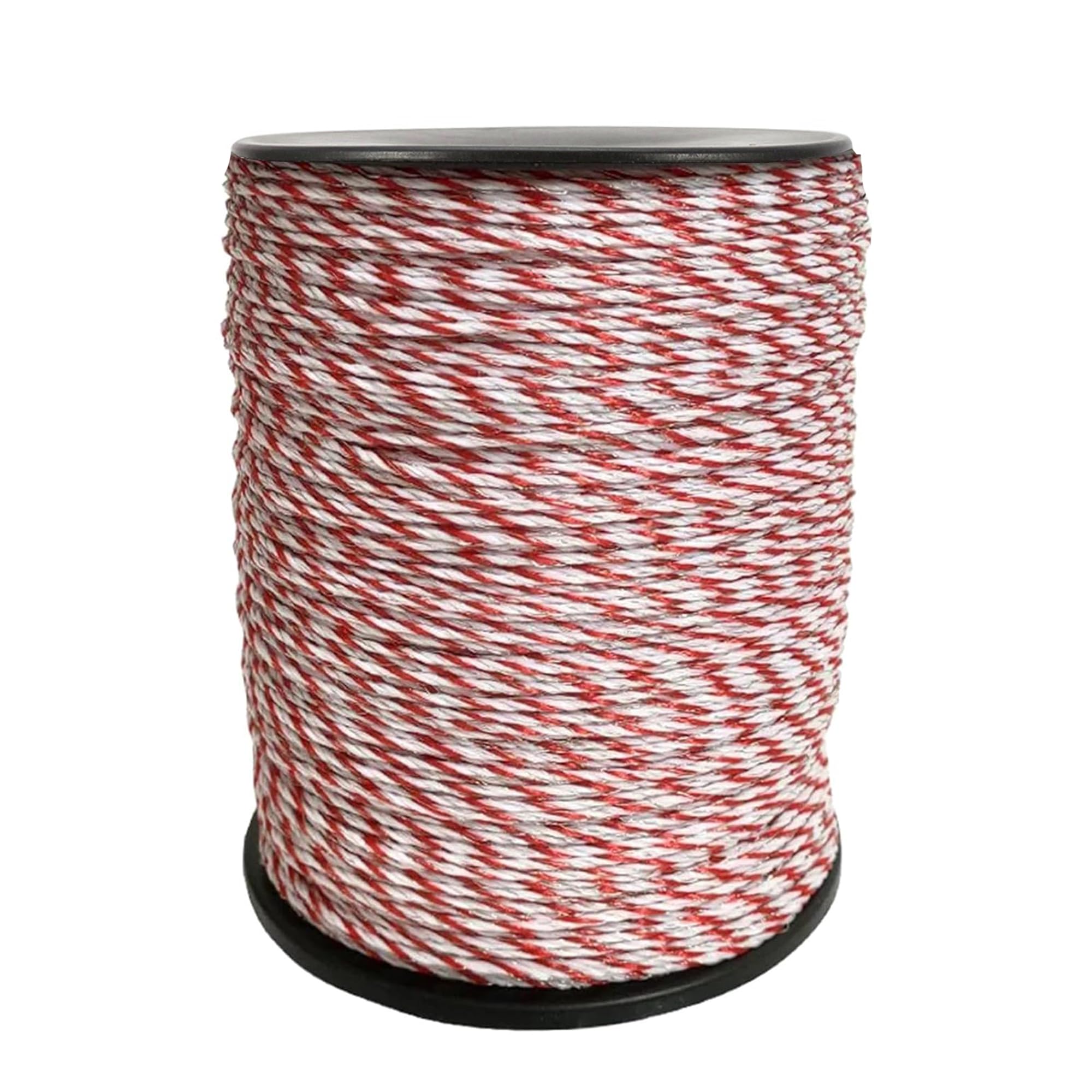 Alambre de valla eléctrica de 3 mm, 9 hebras de alambre de polietileno para valla eléctrica, conductor de alambre de valla eléctrica con portabrocas para ganado, ovejas, caballos, mascotas, protección
