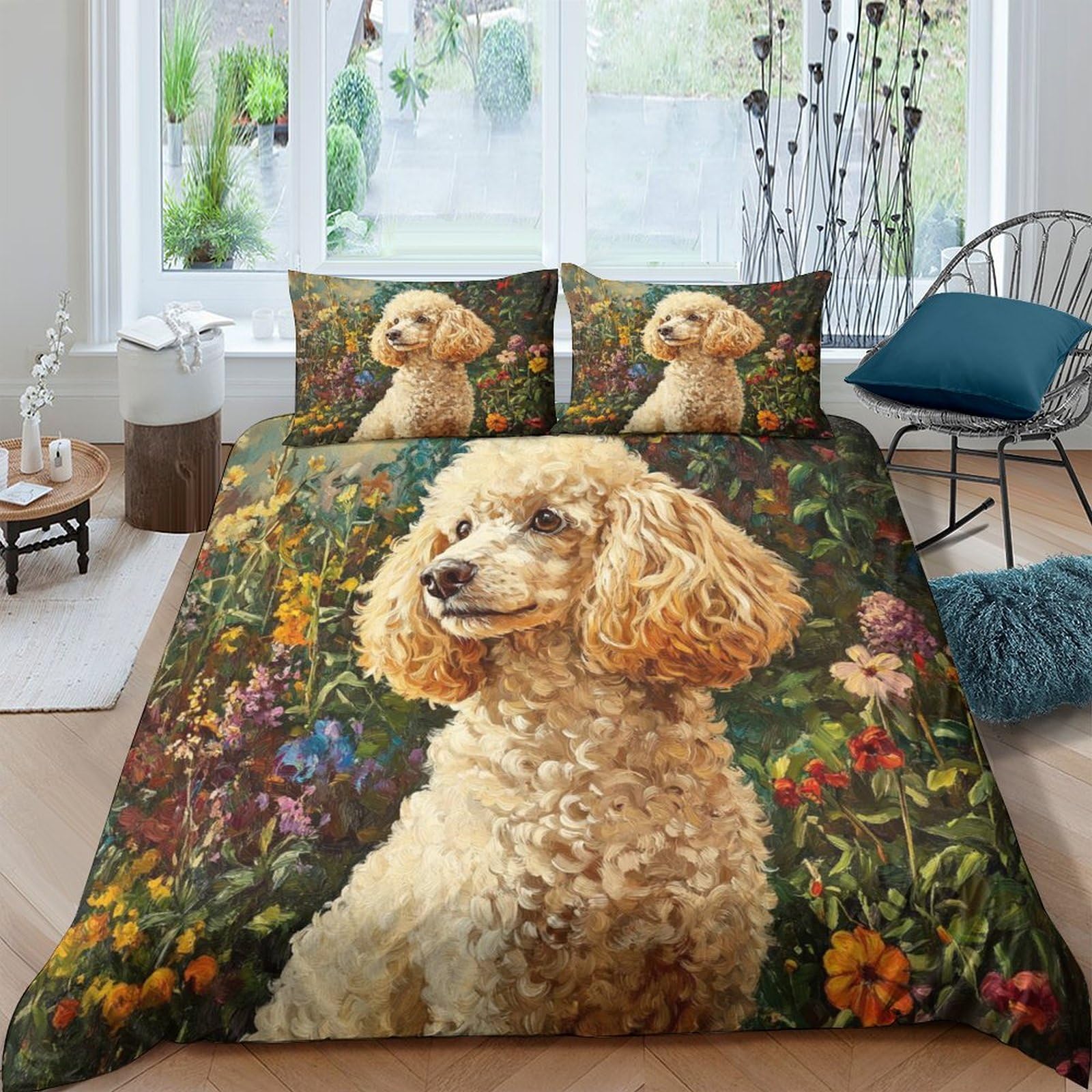 Set di biancheria da letto con copripiumino e federe, con chiusura a cerniera, ipoallergenico, morbido e traspirante, di qualità alberghiera, 3 pezzi, per letto king size (220 x 240 cm)