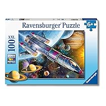 Ravensburger – Puzzles XXL Missione Spaziale | Puzzle Bambini 6 Anni In Su | Puzzle Ravensburger 100 Pezzi | Giochi Per Bambini 36 X 49 Cm | Regalo Bambino 6 Anni O Più