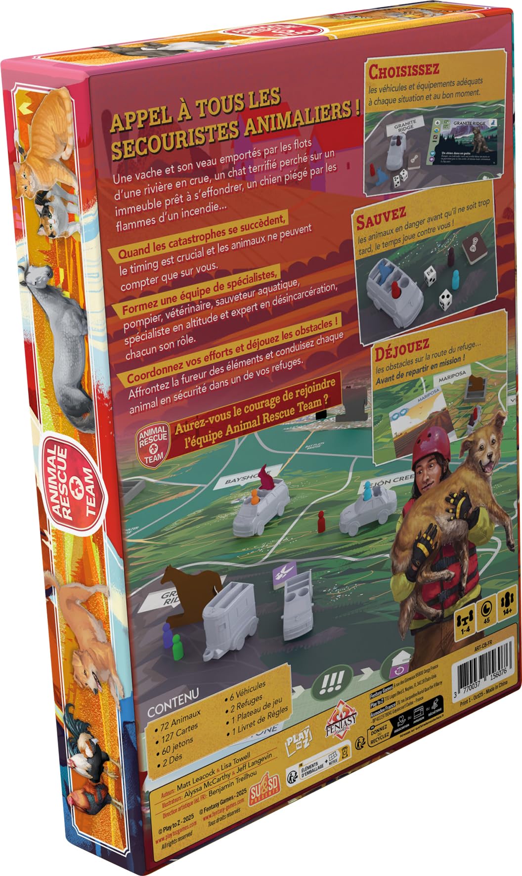 Asmodee - Animal Rescue Team - Fentasy Games - Jeu coopératif Animaux - stratégie Sauvetage - dès 14 Ans - 1 à 4 Joueurs - 45 Minutes - en français Version Française