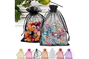 ANZNKU Premium Multipurpose Drawstring Packaging Bags Organizers: Store Candy, Small Items, Favors, Gifts
