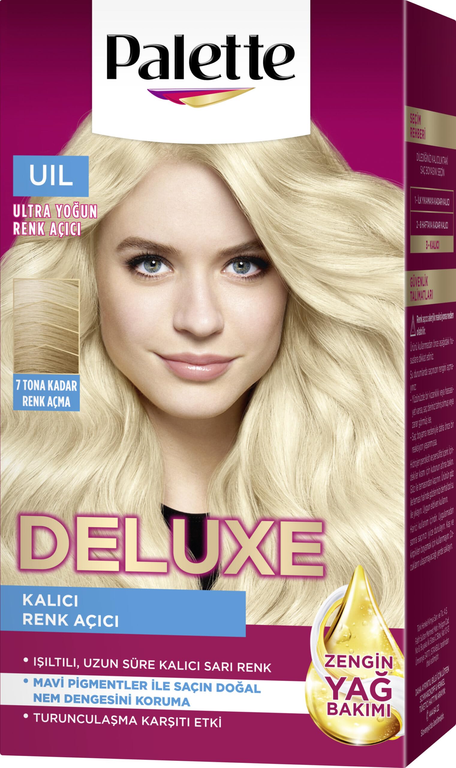 Palette Deluxe Saç Boyası Uil Ultra Yoğun Renk Açıcı Saç Boyası