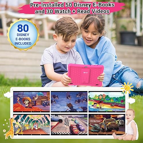 Miniatura 10 de Contixo Tableta infantil K102-HD de 10 pulgadas, para niños de 3 a 7 años, control parental, Android 10, 64GB, WiFi, tableta de aprendizaje para