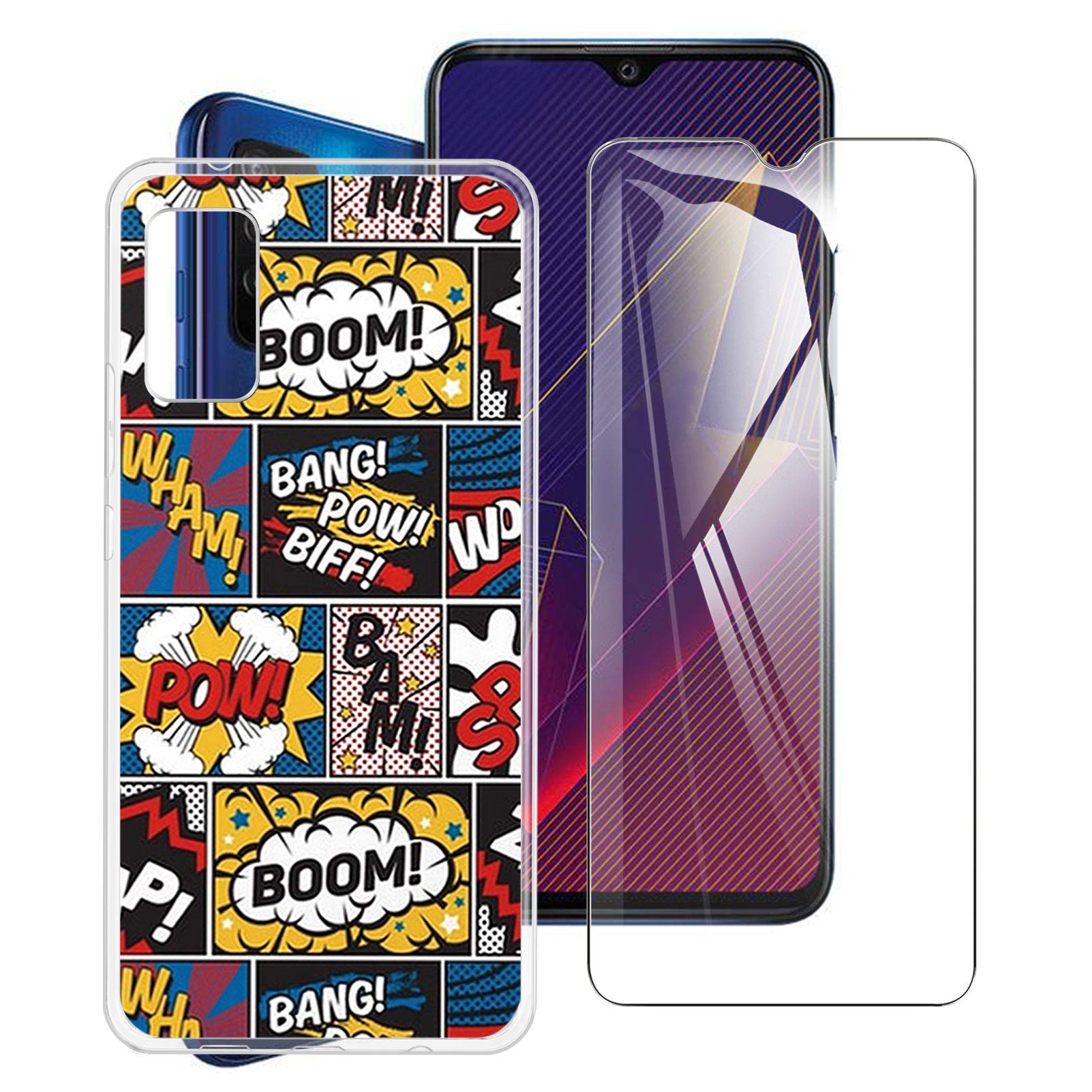 KJYF Custodia Cover per Wiko Power U10 (6.82), Trasparente Morbido TPU