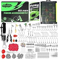 Vista 7 de Kit de Señuelos de Pesca de 322 Piezas - Buzz Bait/Señuelos Spinner/Jig/Rana, Caja de Aparejos de Pesca con Aparejos Incluidos, Cebo