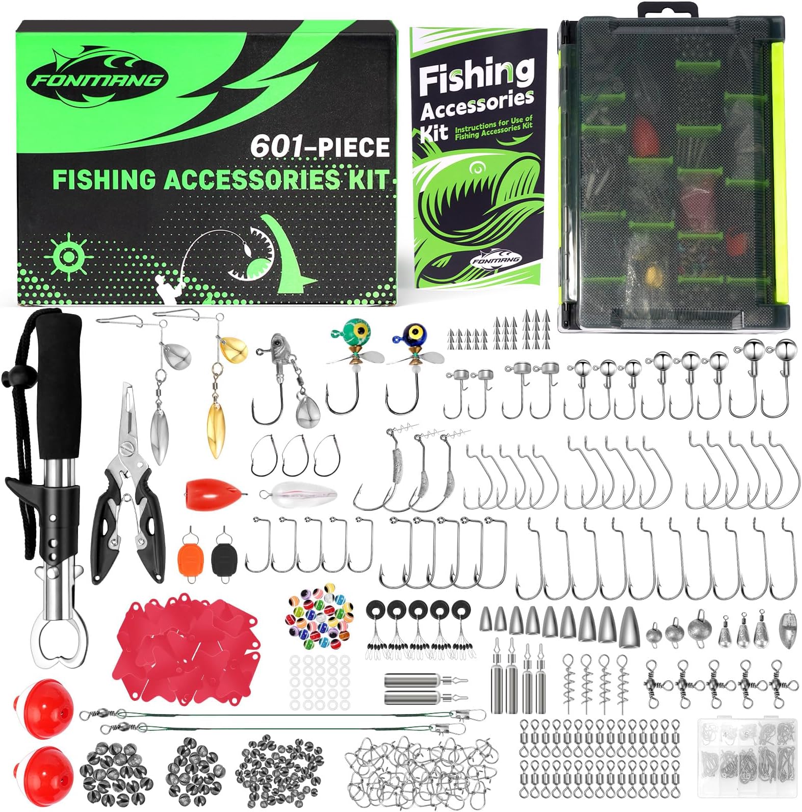[2025 NEW] 601-Piece Fishing Accessories Kit
