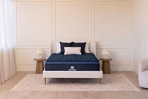 Brooklyn Bedding Signature Hybrid King 13-Inch Mattress, Firm Feel, CertiPUR-US Certified Foam