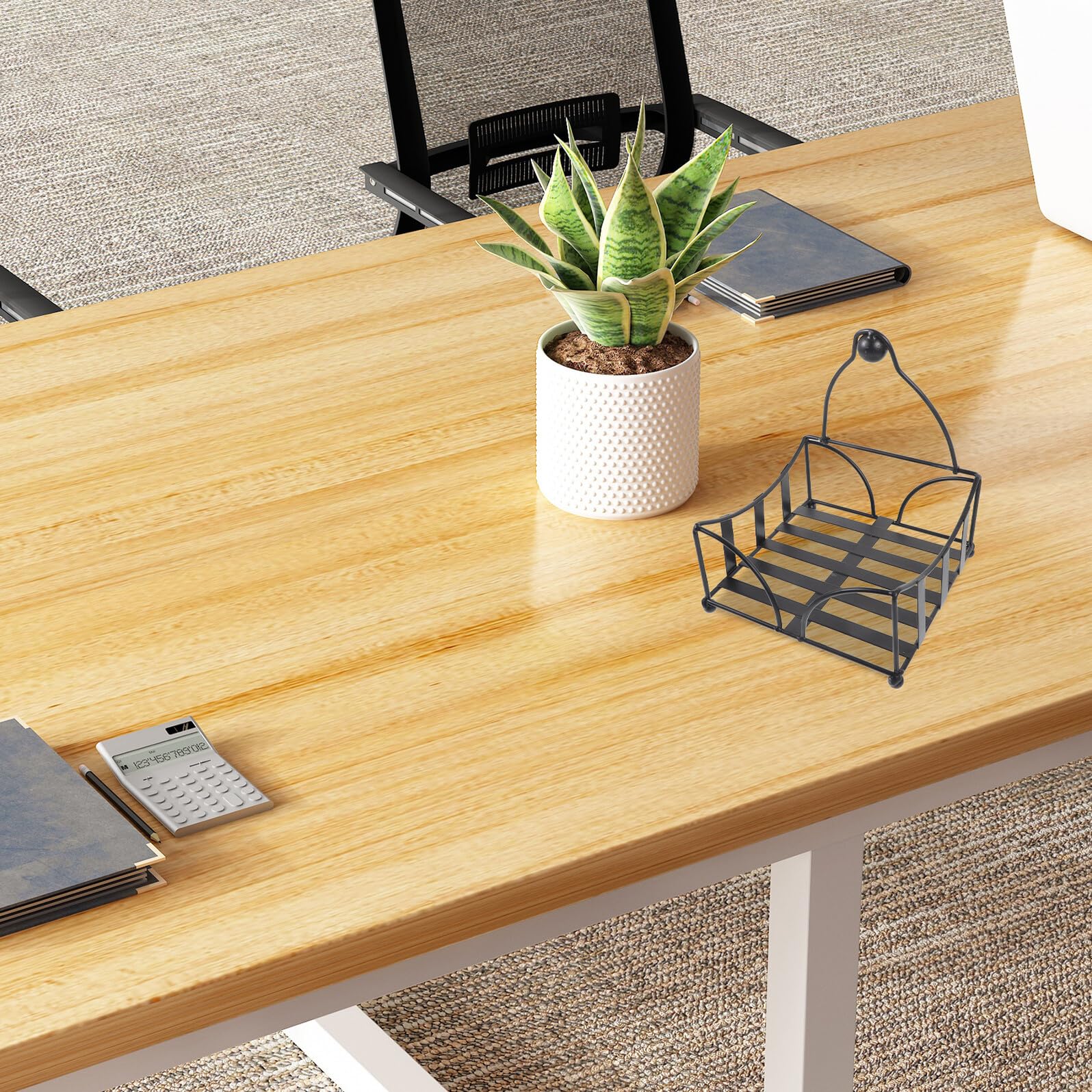 VALICLUD Servilletero de Hierro Negro y Almacenamiento Conveniente Soporte Elegante y Práctico para Servilletas Diseño Rústico para Mesa de Comedor y Hoteles
