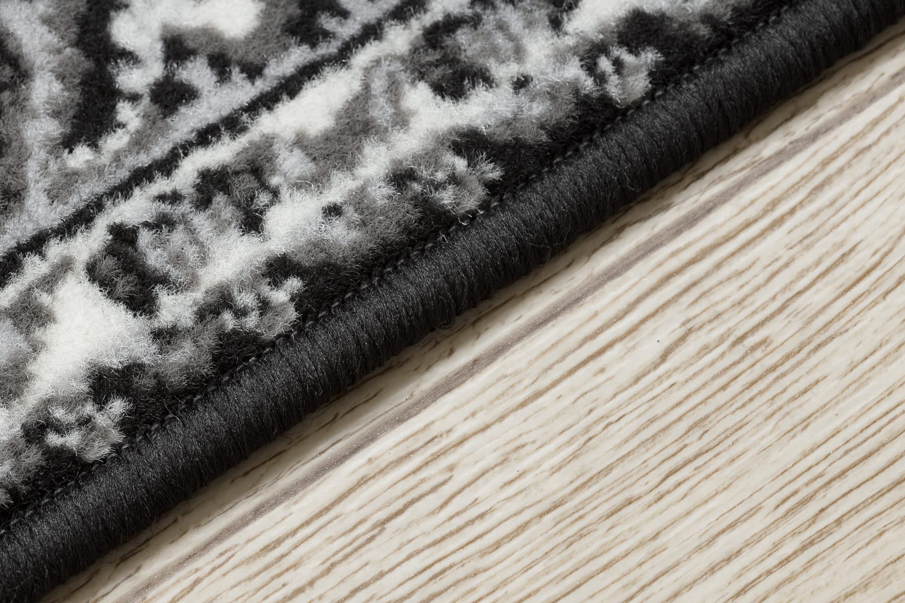 rugsx Läufer BCF MORAD Wiosna Rosette Grau 120x480 cm