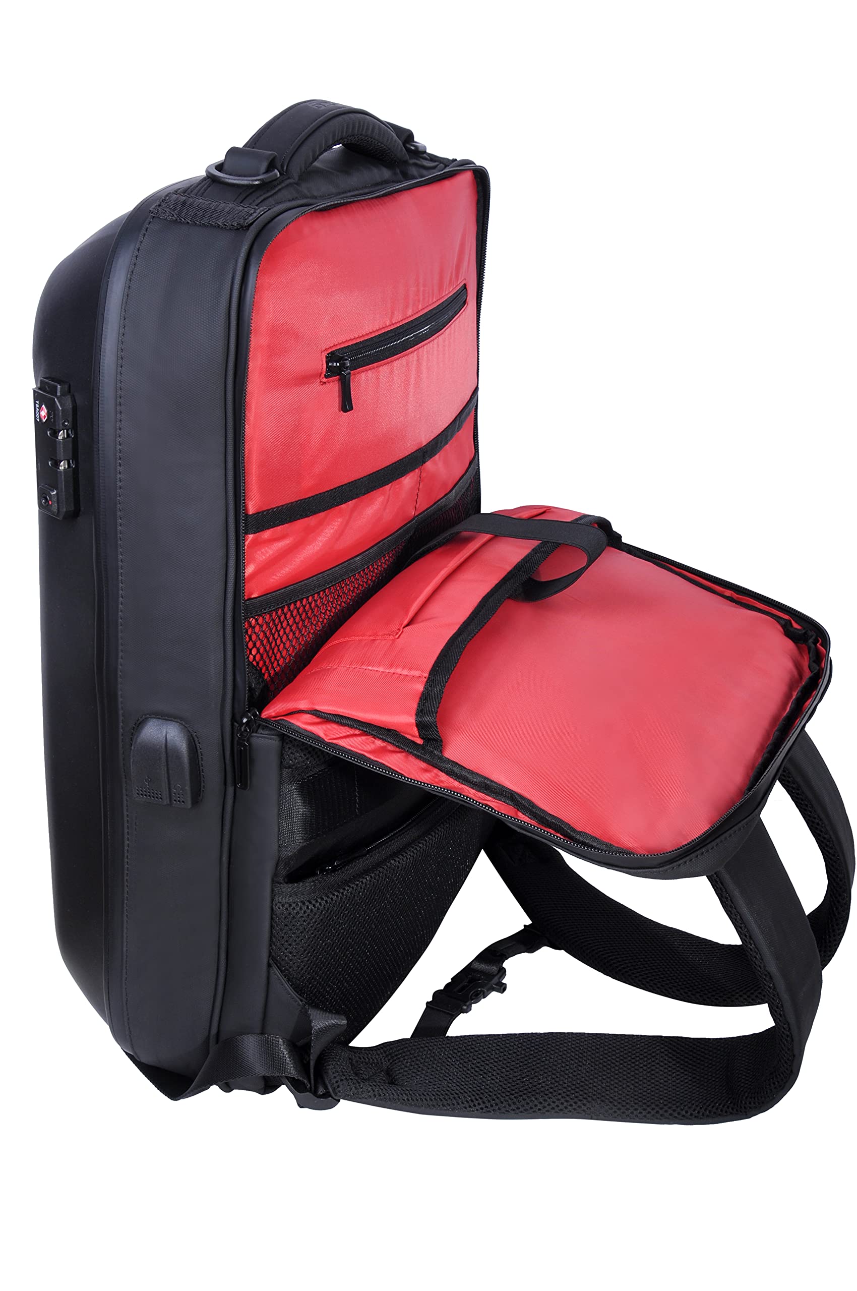 Walkasse DJBAG Hard Backpack DJBAG Hard Backpack résistant aux Chocs pour contrôleurs 2 canaux, Noir, Sac à Dos Urban DJ