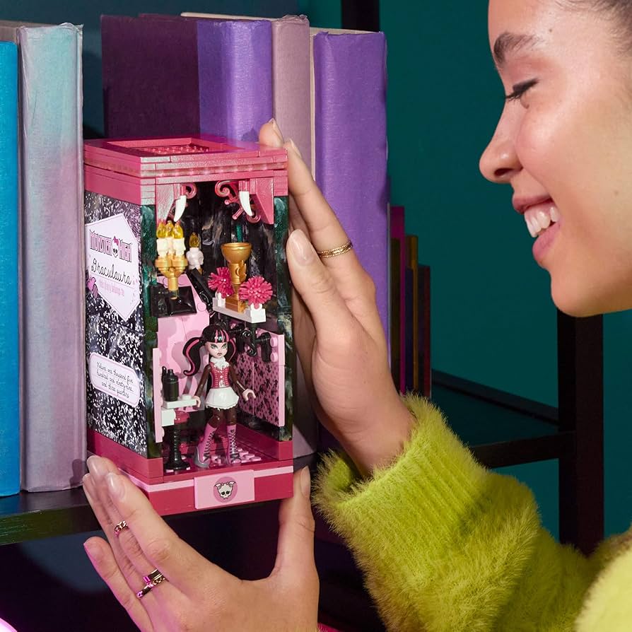MATTEL - モンスターハイ ドラキュローラ クラウディーン ブロック 2箱 メガ マテル MEGA Monster High Draculaura's Boo-k Crypt Building Toy Kit