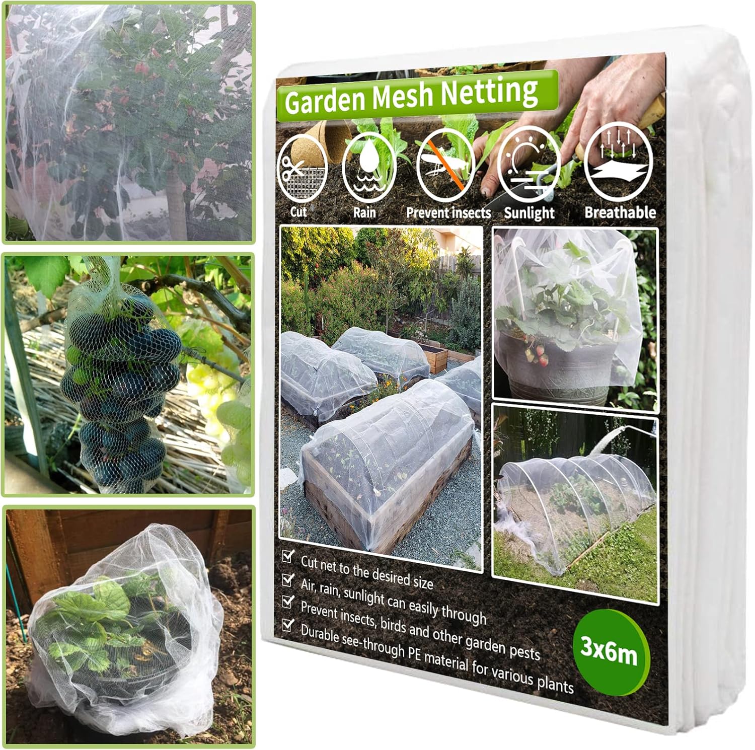 Insect Protection Netting, Ultra Fine Mesh Garden Netting for