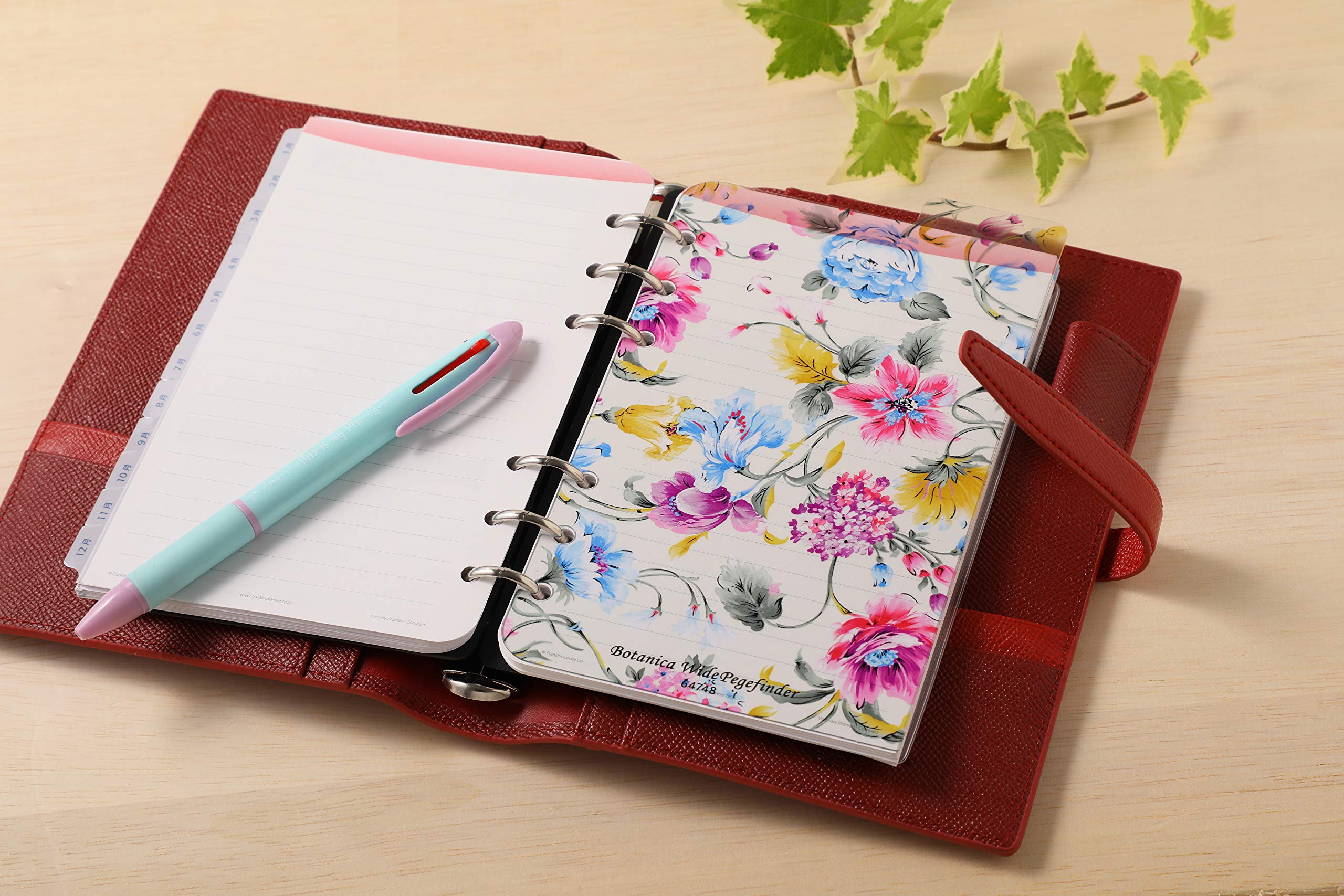 botanica様確認用♡ Amazon.co.jp: Franklin Planner Botanica Wide Page Finder 64748
