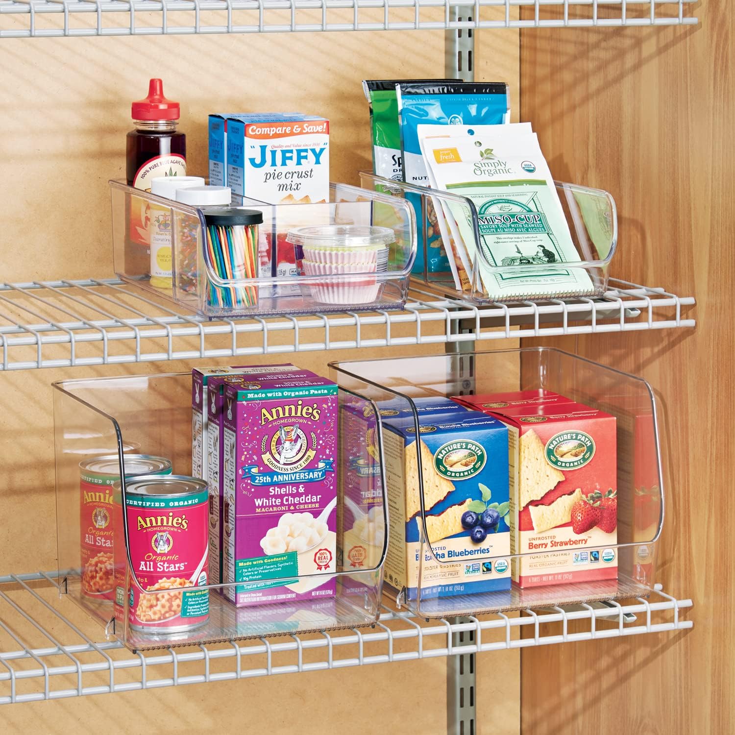 Clear Acrylic 2-Section Spice Organizer for Countertops