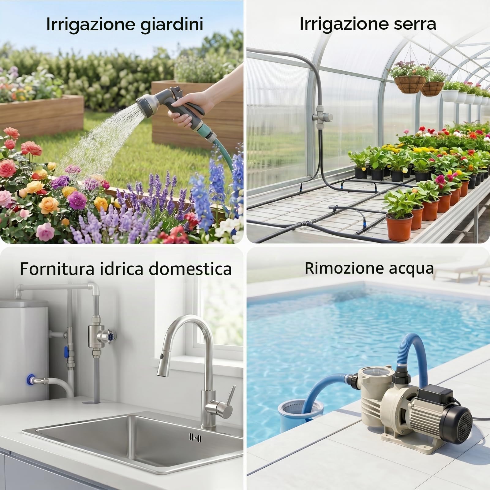 Regolatore Automatico Della Pompa Dell'Acqua - Comando Elettrico Dell'Interruttore Elettronico - Regolatore Della Pressione Per Pompa Autoadescante e a Getto