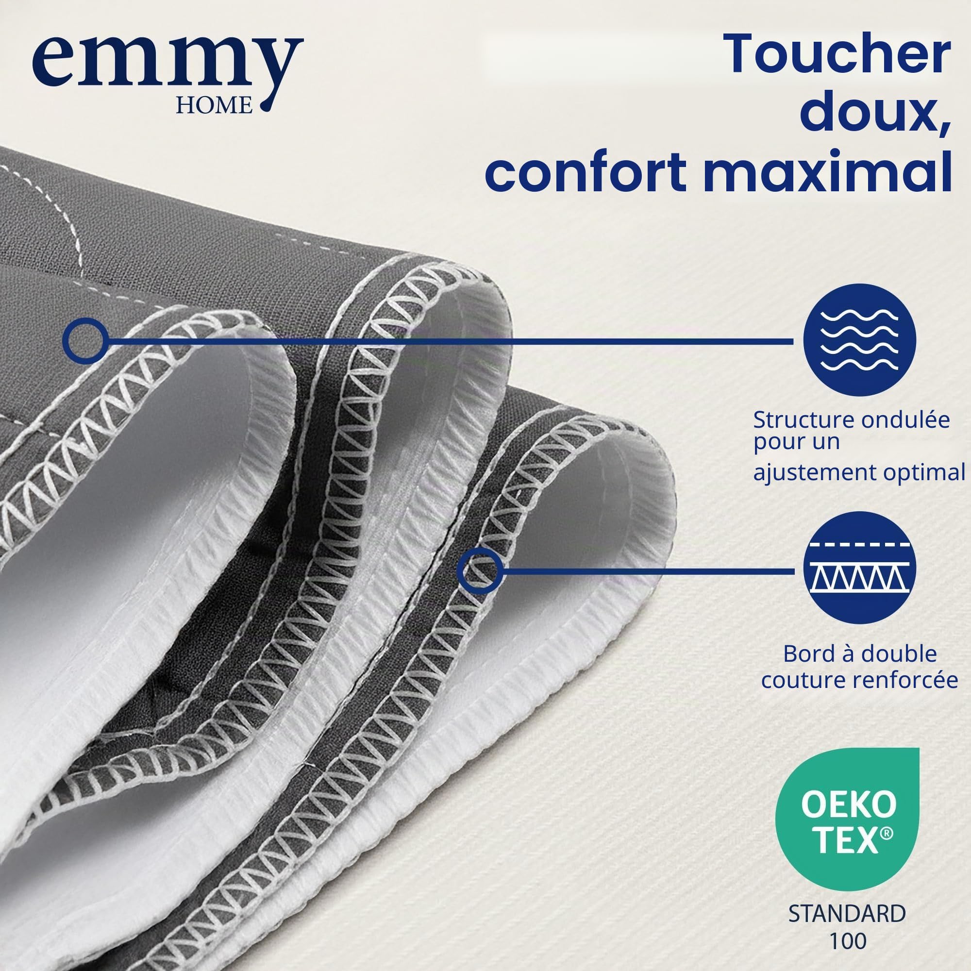 Alèse lavable pour incontinence 75 x 90 cm, lot de 2 pièces – Protection imperméable pour matelas, protection contre les fuites pour le lit, protection pour matelas (75x90 cm – 2)