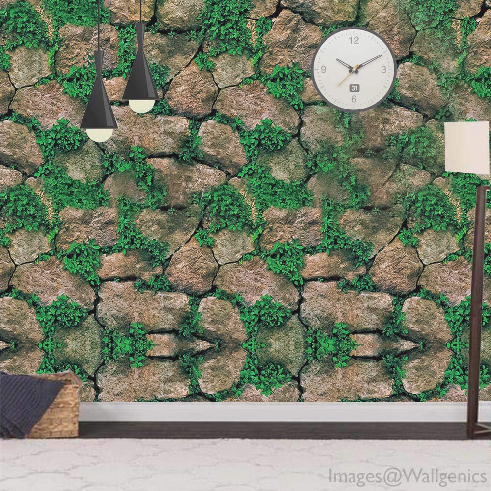 Wallgenics Modern Green Garden Wallpaper, 3D Wall Poster, Wall Sticker for Home, PVC Self Adhesive for Living Room, Hall, Garden Home Decoration Stickers (333 x 45 cm) (B084RH7LXH) Amazon Price History, Amazon Price Tracker