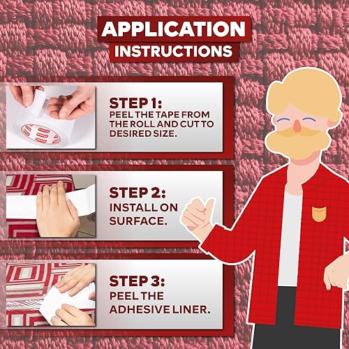 Miniatura 9 de XFasten Cinta de entrenamiento para gatos antiarañazos, transparente, 2.5 pulgadas x 15 yardas, 2.5 pulgadas x 15 yardas (paquete de 3) para