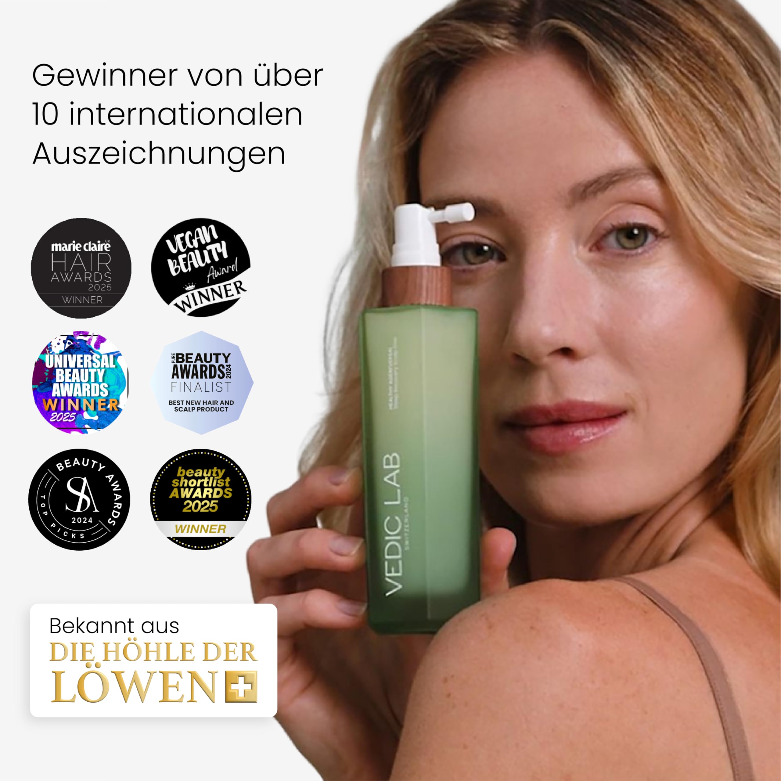 Nacht-Kopfhaut-Elixier | Anti-Haarausfall-Serum für Frauen | Effektive Haarwuchsbehandlung mit ayurvedischen Kräutern und Schweizer Biotech | 0% Minoxidil, 0% Aggressivität (100 ml)