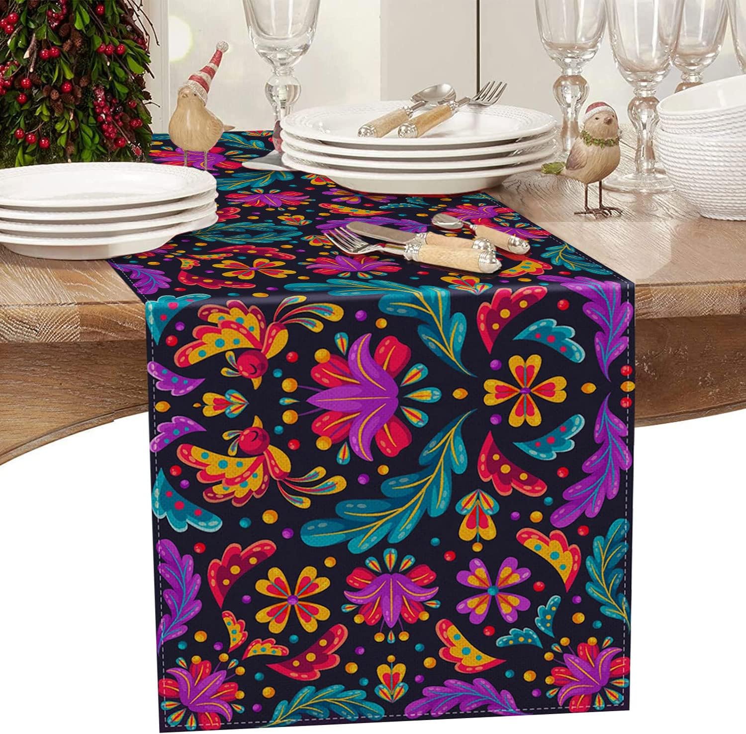 Amazon.com: FUHSY Mexican Fiesta Serape Table Runner 13x72 Inch