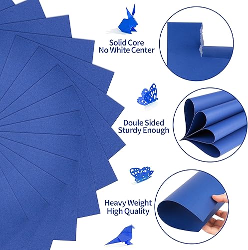 Miniatura 9 de Cartulina negra  8.5 x 11 pulgadas, 92 libras, papel pesado perfecto para álbumes de recortes, manualidades, tarjetas de visita, 25 hojas de 8.5