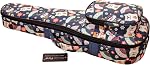 MUSIC FIRST Cute Cartoon "Shiba Inu et Sakura" Housse ukulélé pour chien ukulele sac ukuléle, Original Design(Fit for 21 inch Soprano Ukulele, Bleu)