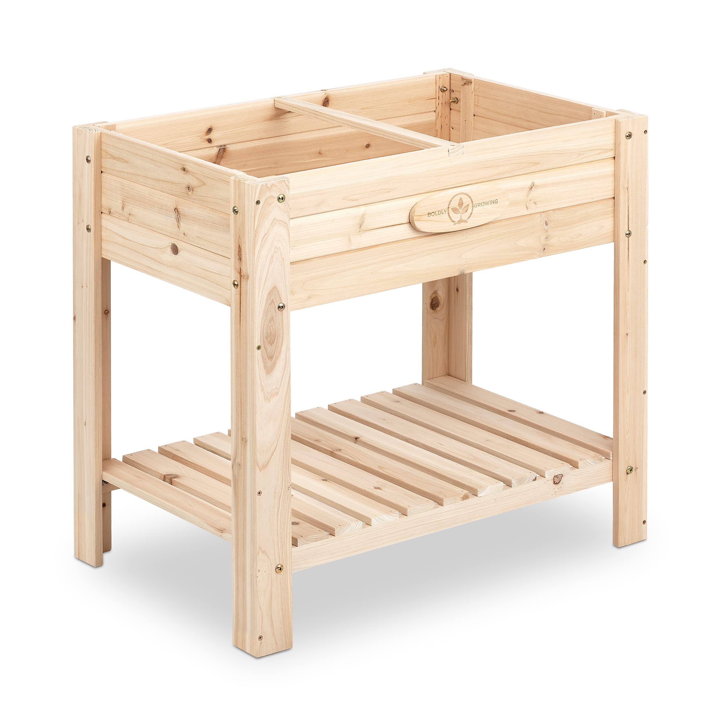 Boldly GrowingCedar Patio Planter with Shelf - BGSP76
