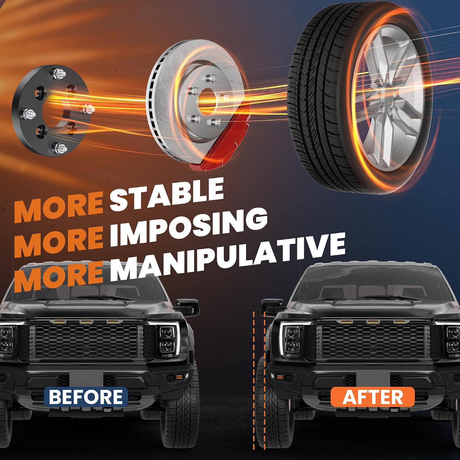 4x110 to 4x156 Wheel Spacers,1 inch Forged Wheel Adapters Compatible for Arctic Cat Bombardier Can-Am Honda Suzuki,M12 x 1.25" Studs 74mm Center Bore,4 PCS Black