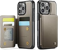 Vista 100 de Vinich Funda tipo cartera para iPhone 11 con soporte para tarjetas, bloqueo RFID, ranuras de crédito, función atril, a prueba de golpes, para Negro