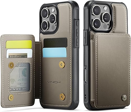 Miniatura 102 de Vinich Funda tipo cartera para iPhone 11 con tarjetero y ranuras de crédito con bloqueo RFID, función atril, a prueba de golpes, para iPhone 11