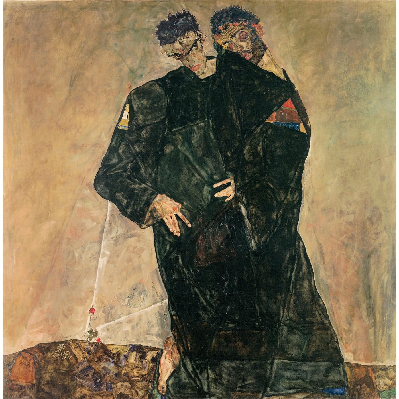 Impression giclée Egon Schiele Les ermites sur toile 101x127cm d'archivage - 2