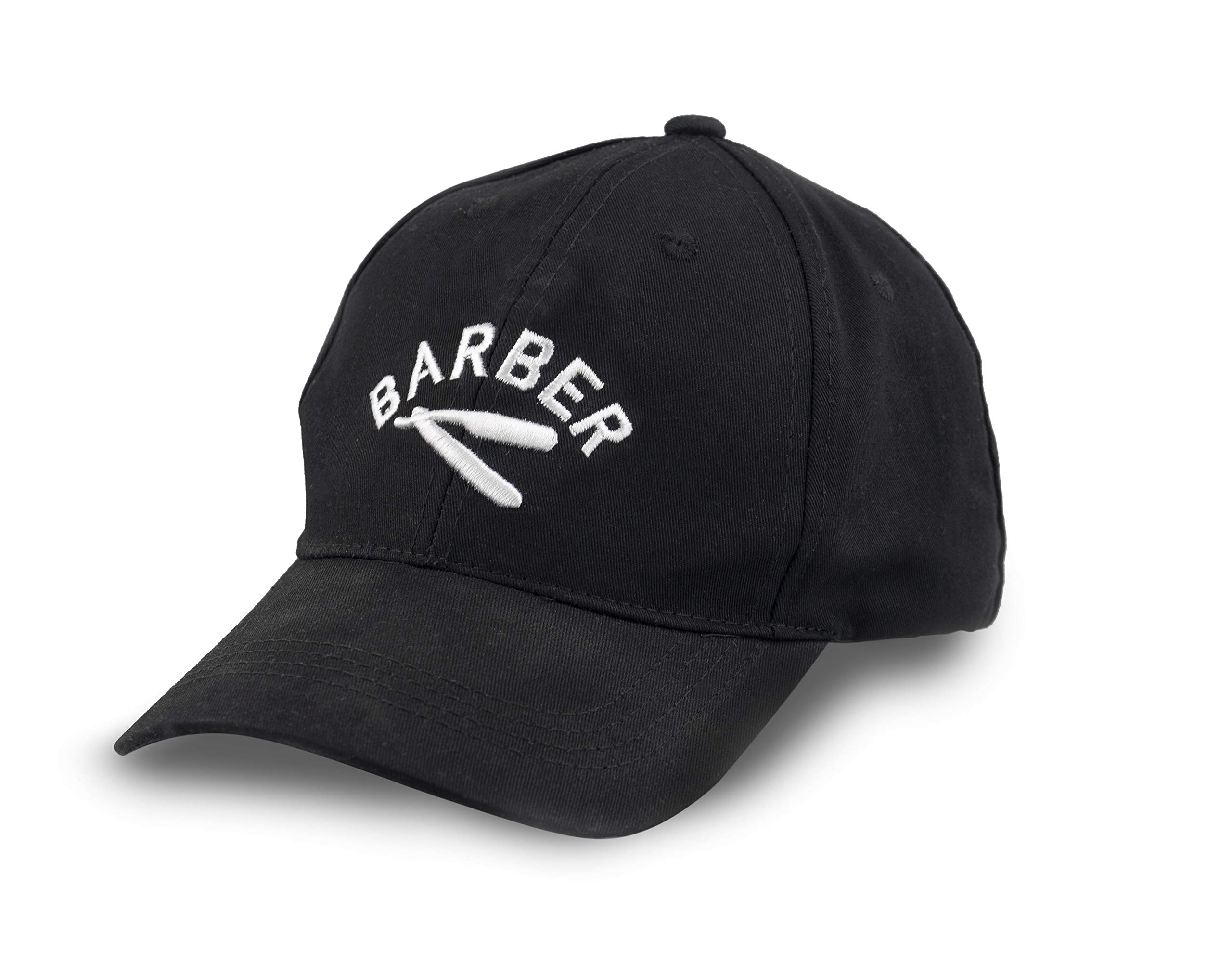 BarberMate Novelty Barber Baseball Caps (Barber Razor) Black