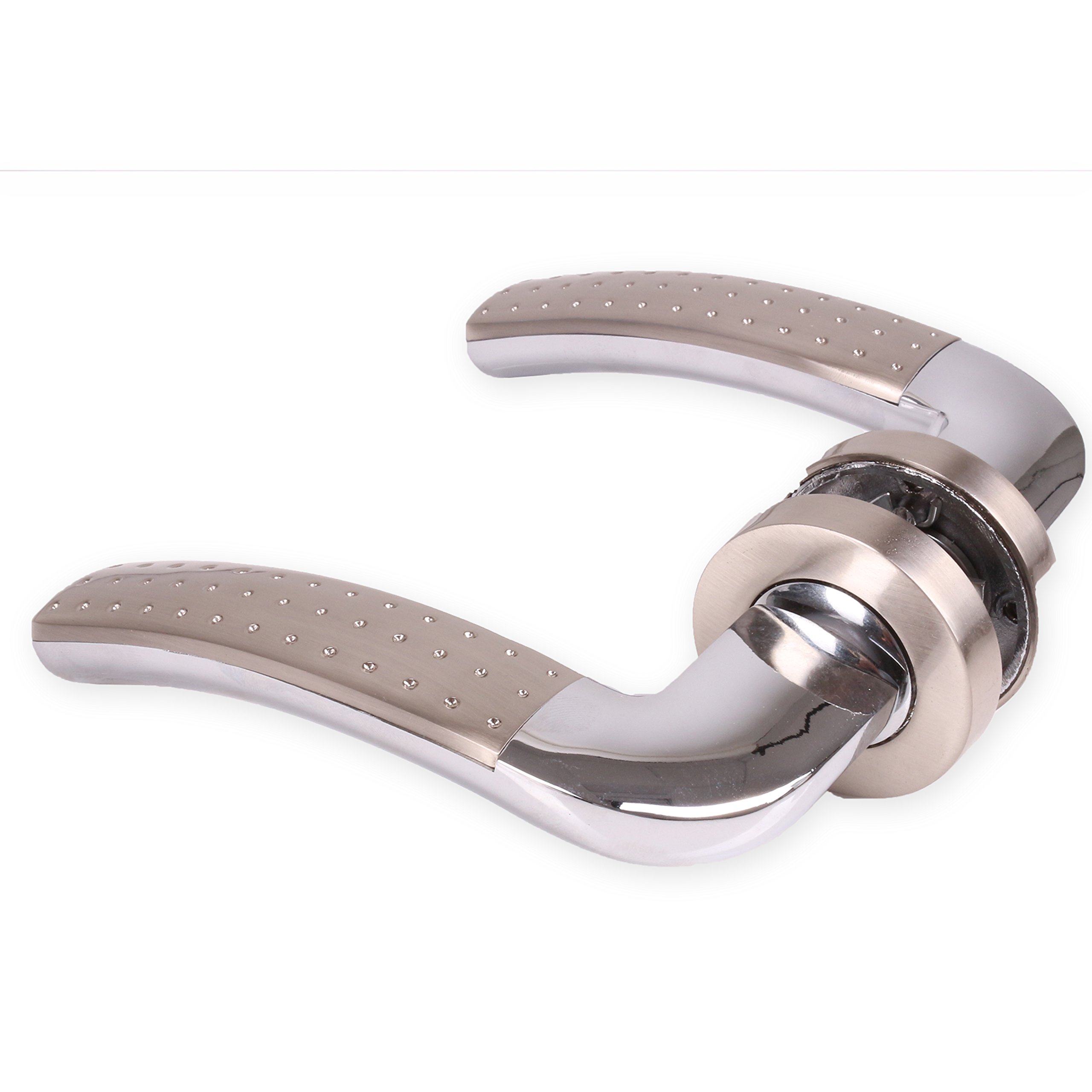 Securit SN/CP Latch Handles Dimple (Pair) - 54mm