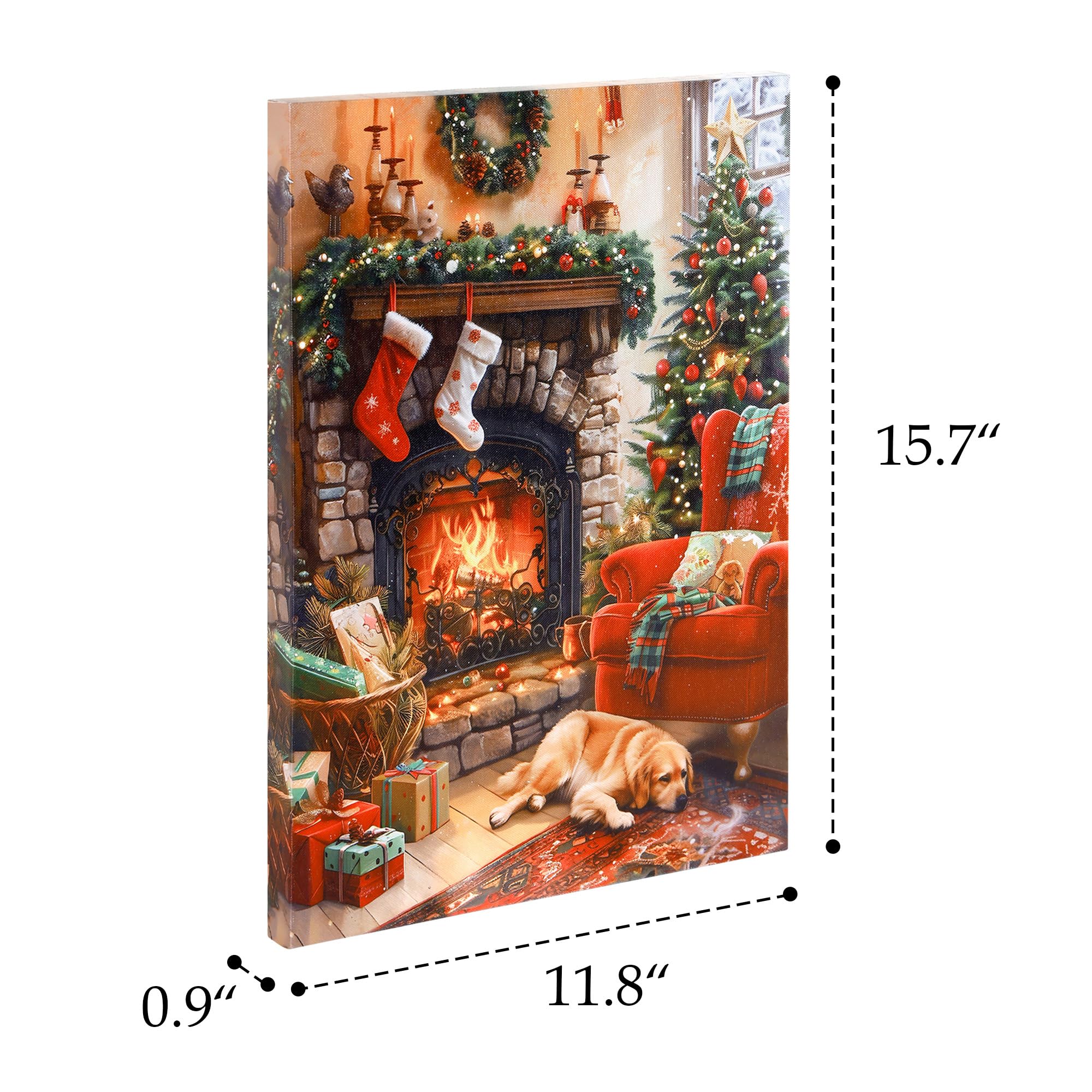 Amazon.com: SOFFEE DESIGN 12x16 Christmas LED Canvas Print Wall