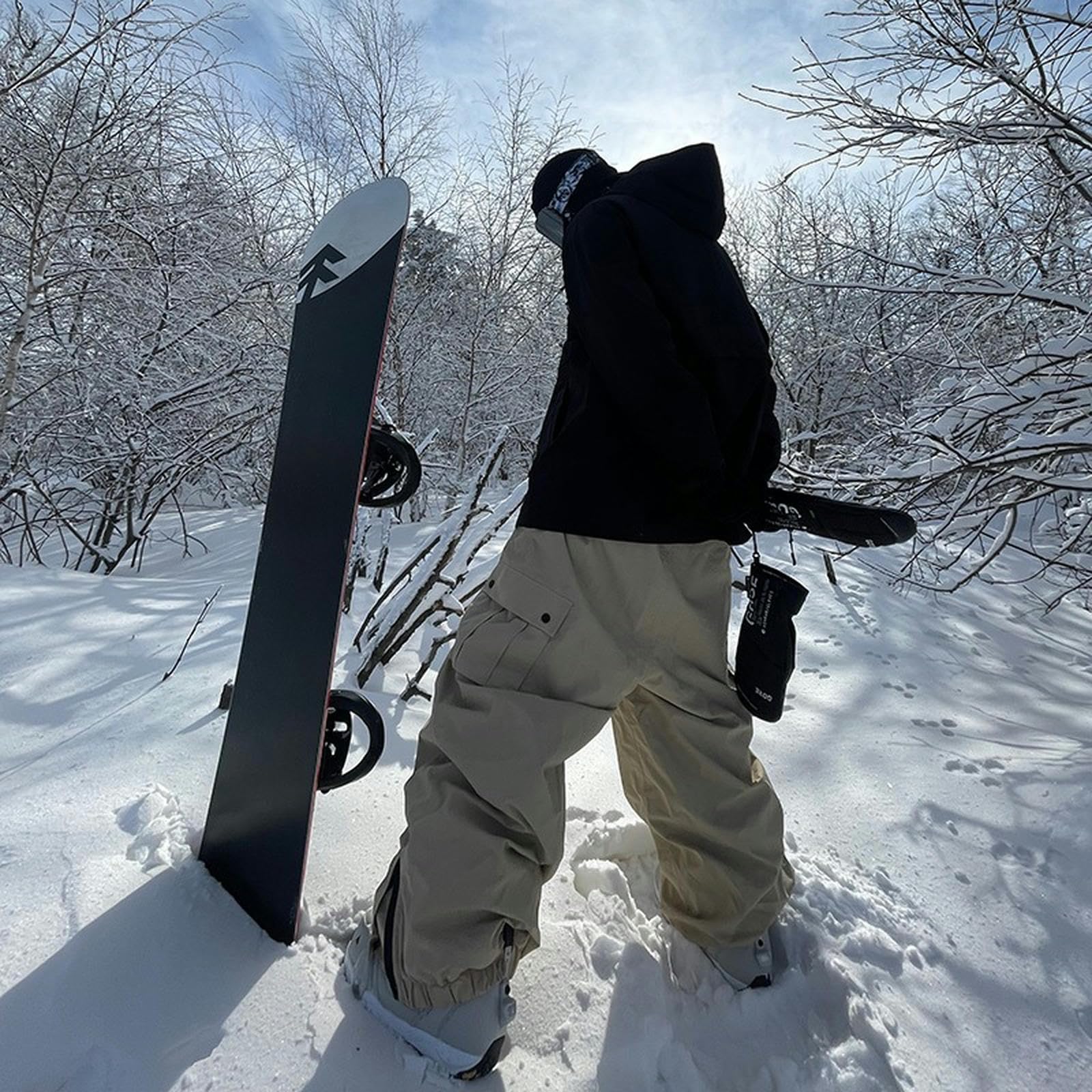 Pantalones de Snowboard Impermeables Resistentes al Viento para Hombre y Mujer con Bolsillos