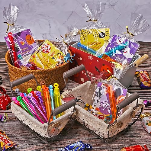 Miniatura 7 de Varitas de burbujas de 180 piezas, mini juguete de burbujas de neón de 18 colores a granel con caja para Halloween, cesta de Pascua, surtido de