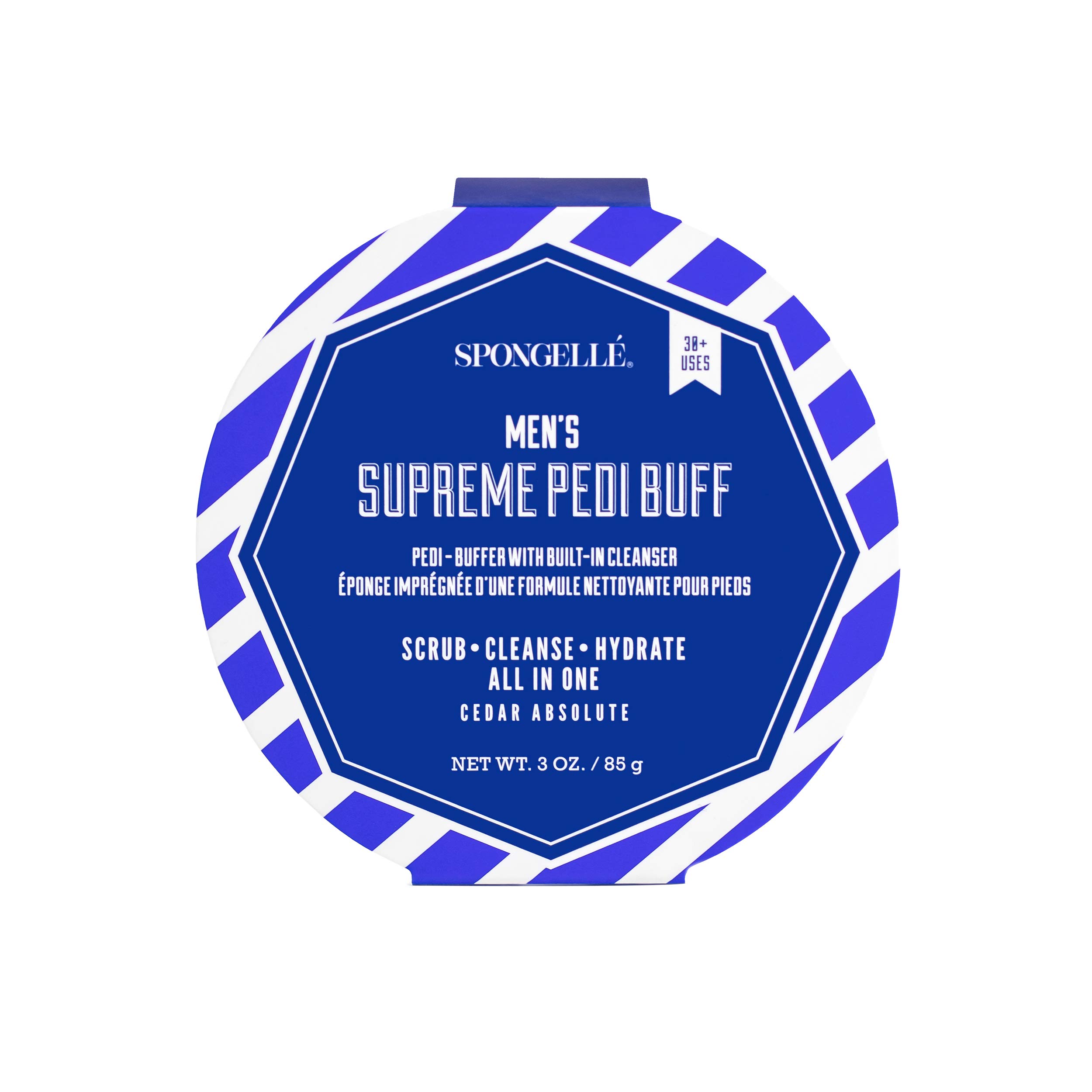 SPONGELLÉ Men's Supreme Pedi Buffer, Cedar Absolute
