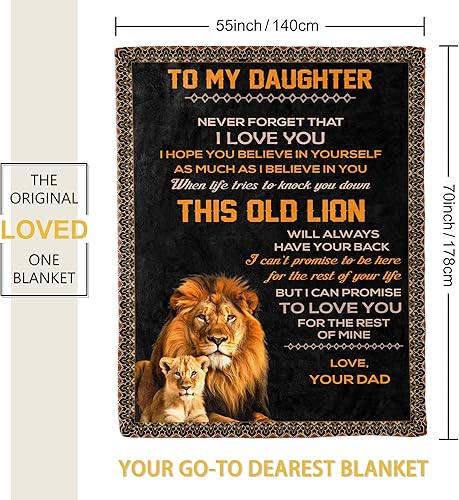 Miniatura 3 de TURMTF Regalos de cumpleaños de Navidad para hijas, amor de papá envuelto en una manta, regalos para hija, regalos para mi hija de parte de papá,