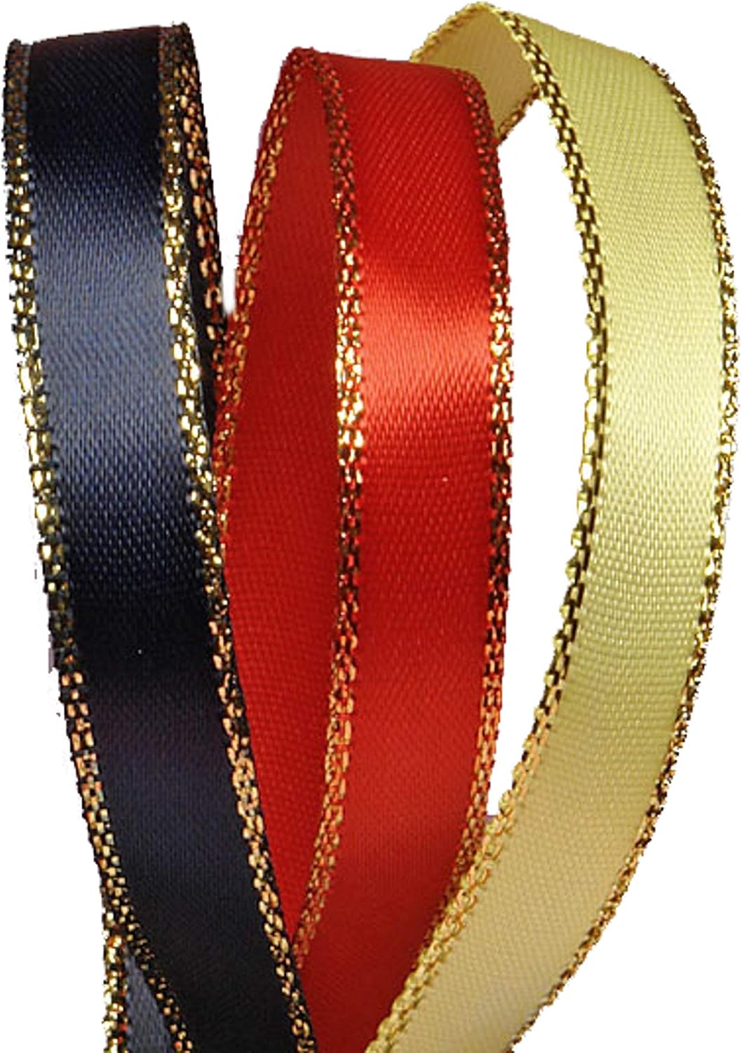 50 Party Favors Plus Brand Made Bows Personalized Ribbon 3/8" Satin Gold Edge Party Wedding Baby Shower Favor