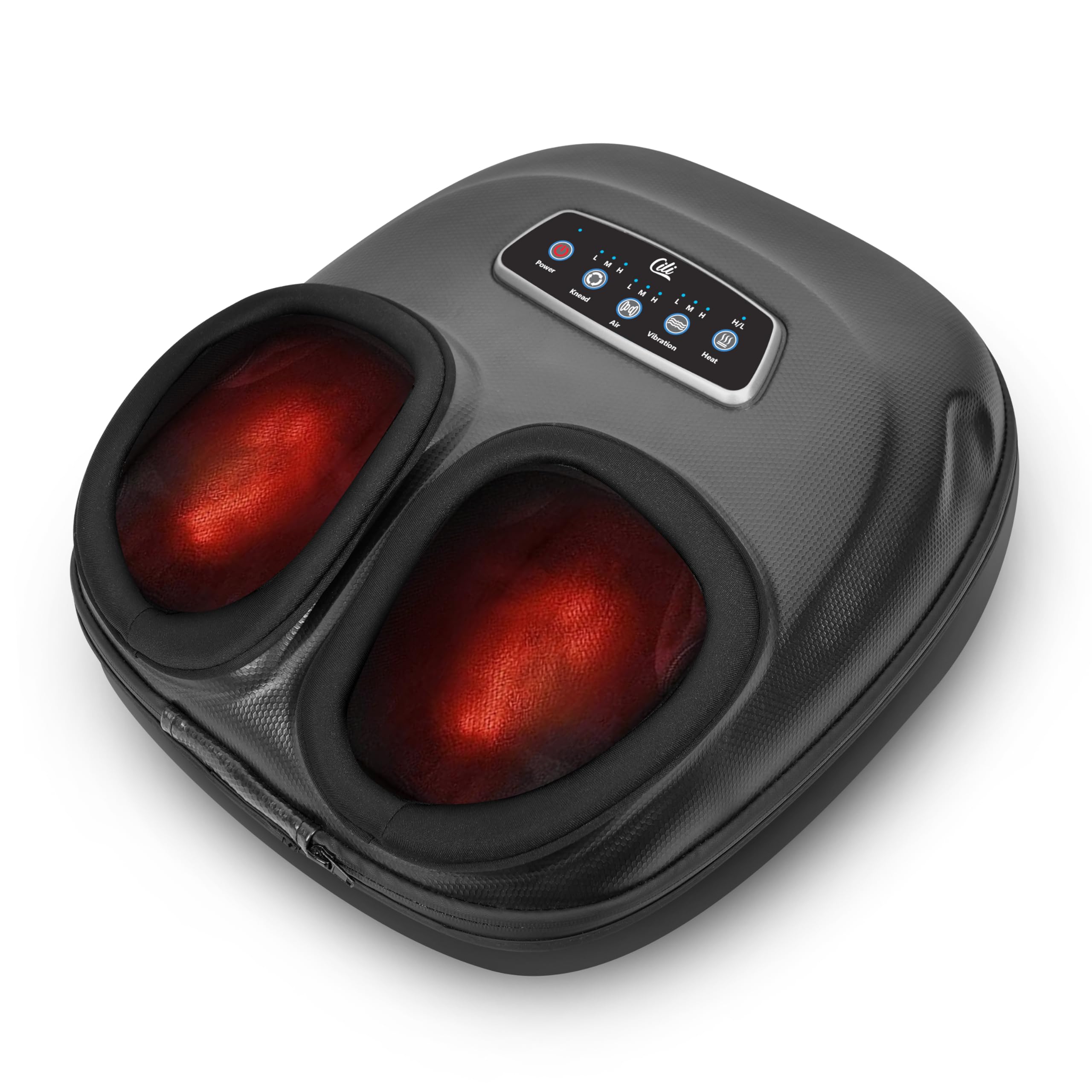 CILI Shiatsu Foot Massager Machine with Heat, Electric Feet Massager for Neuropathy, Independent Compression Rolling Vibration, Foot Warmer, Fits Up to Men Size 13, Christmas Gifts for Mom Dad