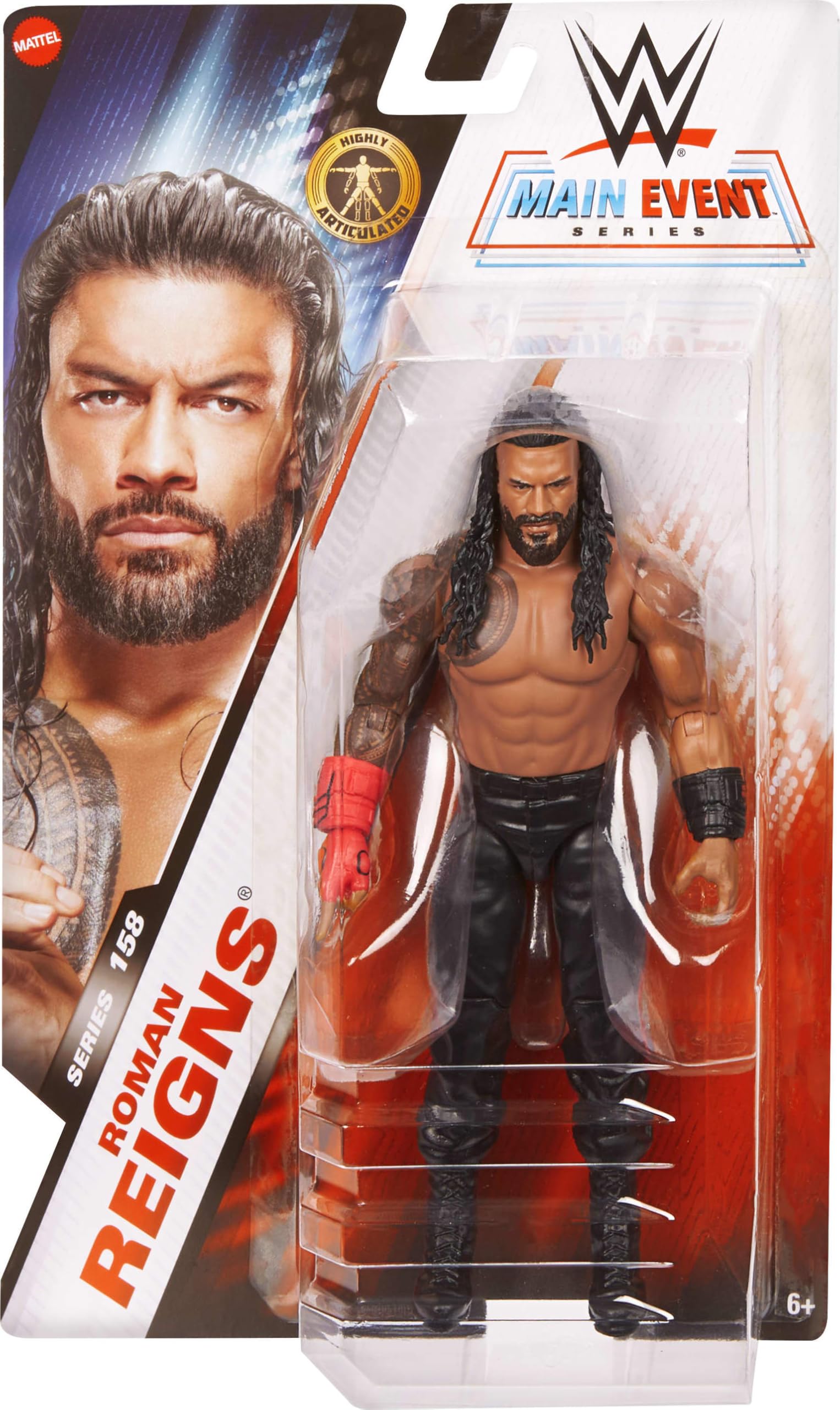 Mattel WWE Roman Reigns Action Figure, Main Event Series #158 - Image 2